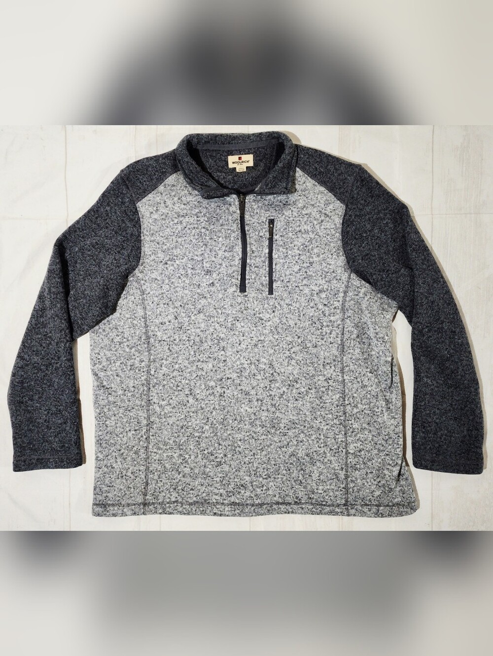 Woolrich Men's XXL Gray 1/4 Zip Sweater